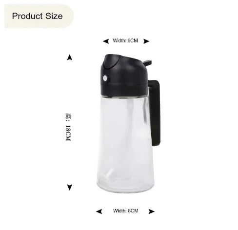 Drip-Free 470ml Oil Dispenser – Cook Clean, Pour Smooth