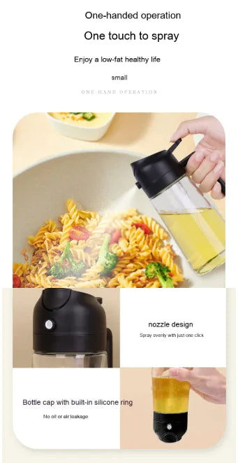 Drip-Free 470ml Oil Dispenser – Cook Clean, Pour Smooth