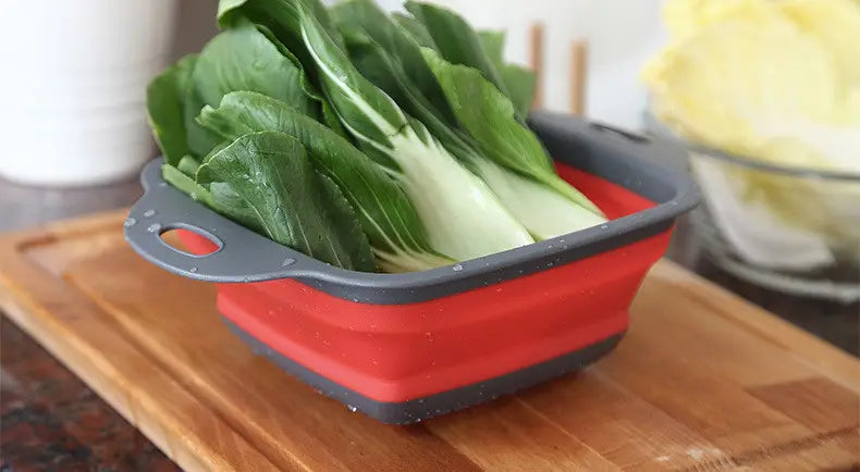 Collapsible Silicone Drain Basket – Space-Saving Strainer for Every Kitchen
