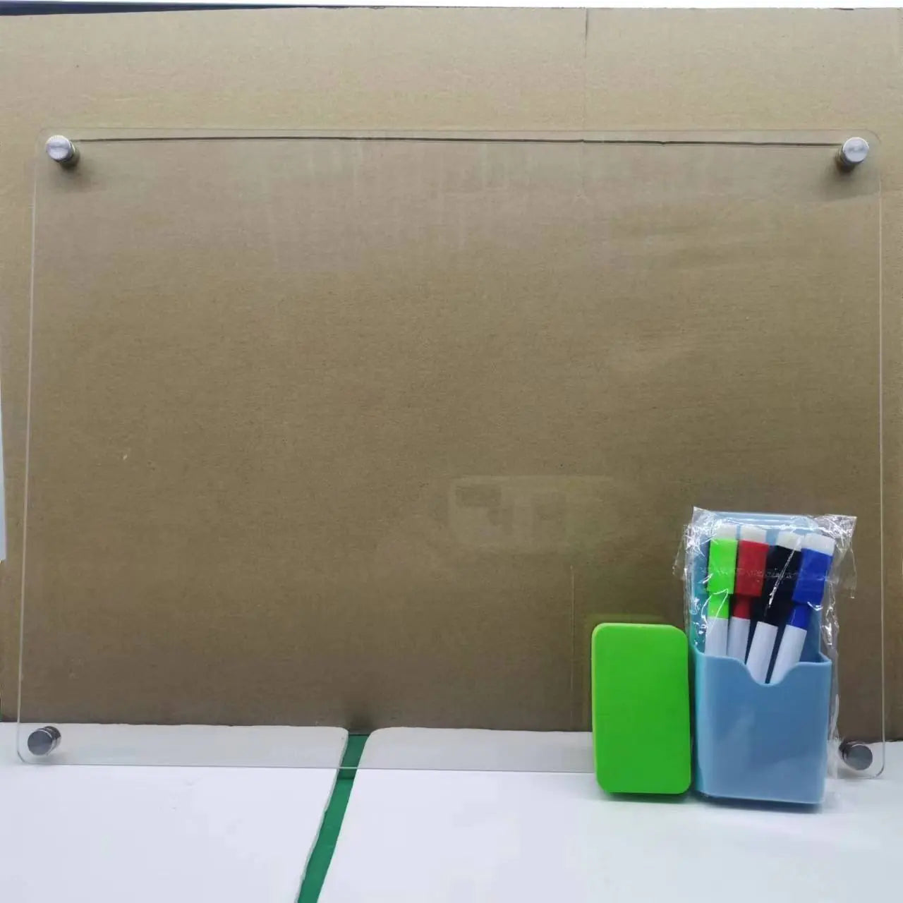 AcryClear™ Magnetic Fridge Calendar – Transparent Dry-Erase Organizer