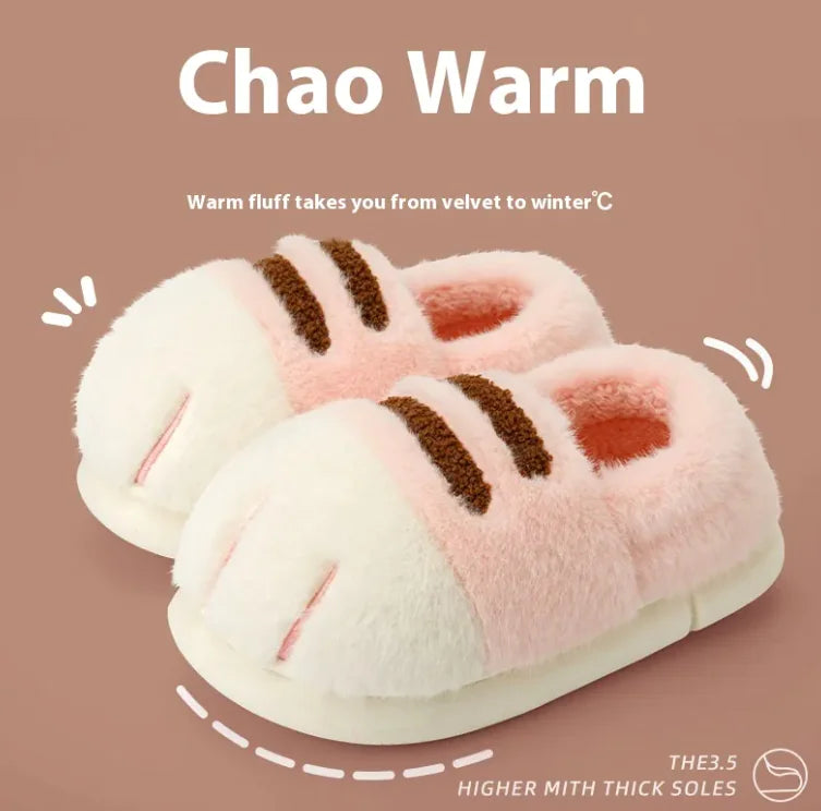PawSoft™ Plush Slippers – Cozy Indoor Comfort with Cute Vibes
